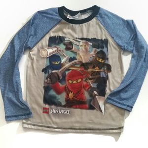 Lego Ninjago's Pajama Long-sleeved Top Size 8